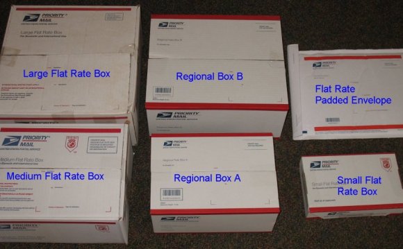 Flat Rate shipping boxes size