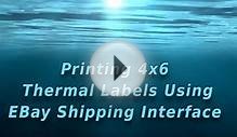 Printing 4x6 Thermal Labels Using EBay Shipping Interface