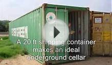 shipping container bunker.