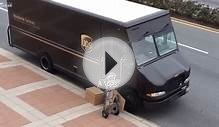 UPS delivery man throwing boxes again