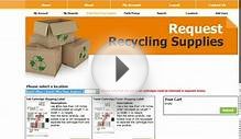 Using a pre-paid shipping label to recycle with